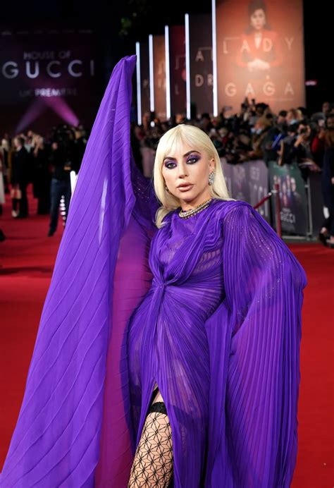 gaga house of gucci dress|Lady Gaga's dress serves drama in the House of Gucci premiere .